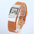 Fashion Stainless Steel Ladies Watch for Womens with Leather Band